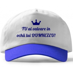 Sapca doua culori(alba-albastru), Tu ai valoare in ochii lui Dumnezeu